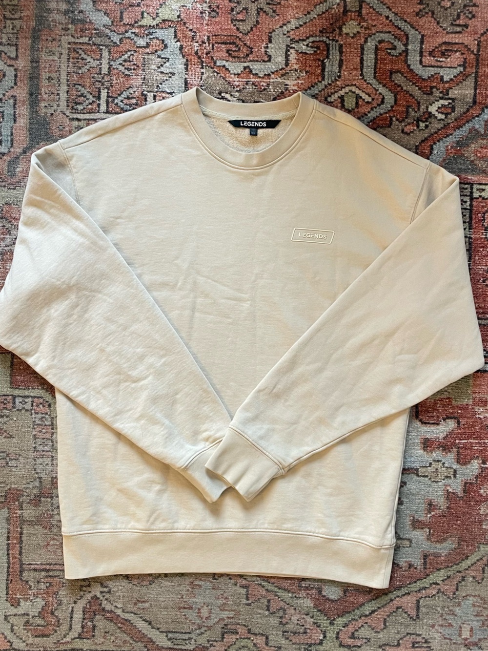 LEGENDS Men's Crewneck Sweatshirt in Light Beige
